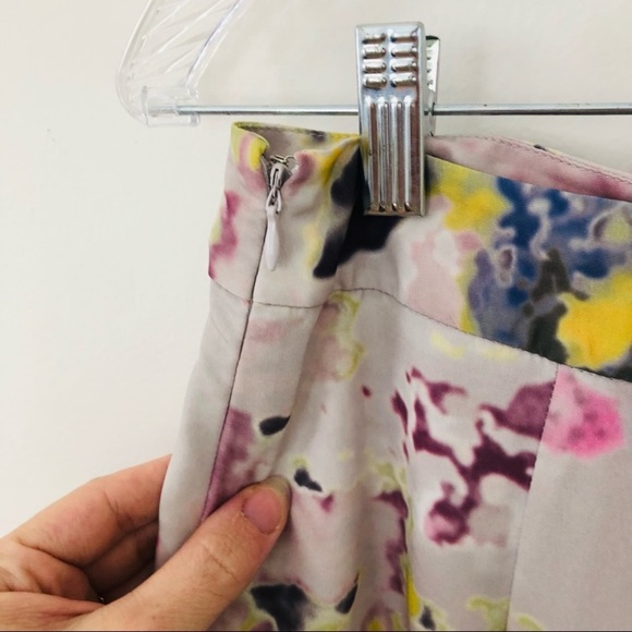 NWT Tinley Road Skirt Rainbow Watercolor Mini Tennis Gray Yellow Pink Purple - Picture 5 of 11